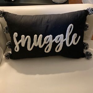 Black & White “Snuggle” pillow